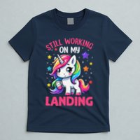 Still Working On My Landing Injury Broken Arm Cute Unicorn T-Shirt