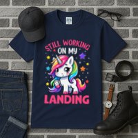 Still Working On My Landing Injury Broken Arm Cute Unicorn Tall T-Shirt