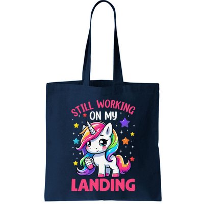 Still Working On My Landing Injury Broken Arm Cute Unicorn Bag