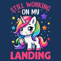 Still Working On My Landing Injury Broken Arm Cute Unicorn Poster