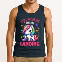 Still Working On My Landing Injury Broken Arm Cute Unicorn Tank Top