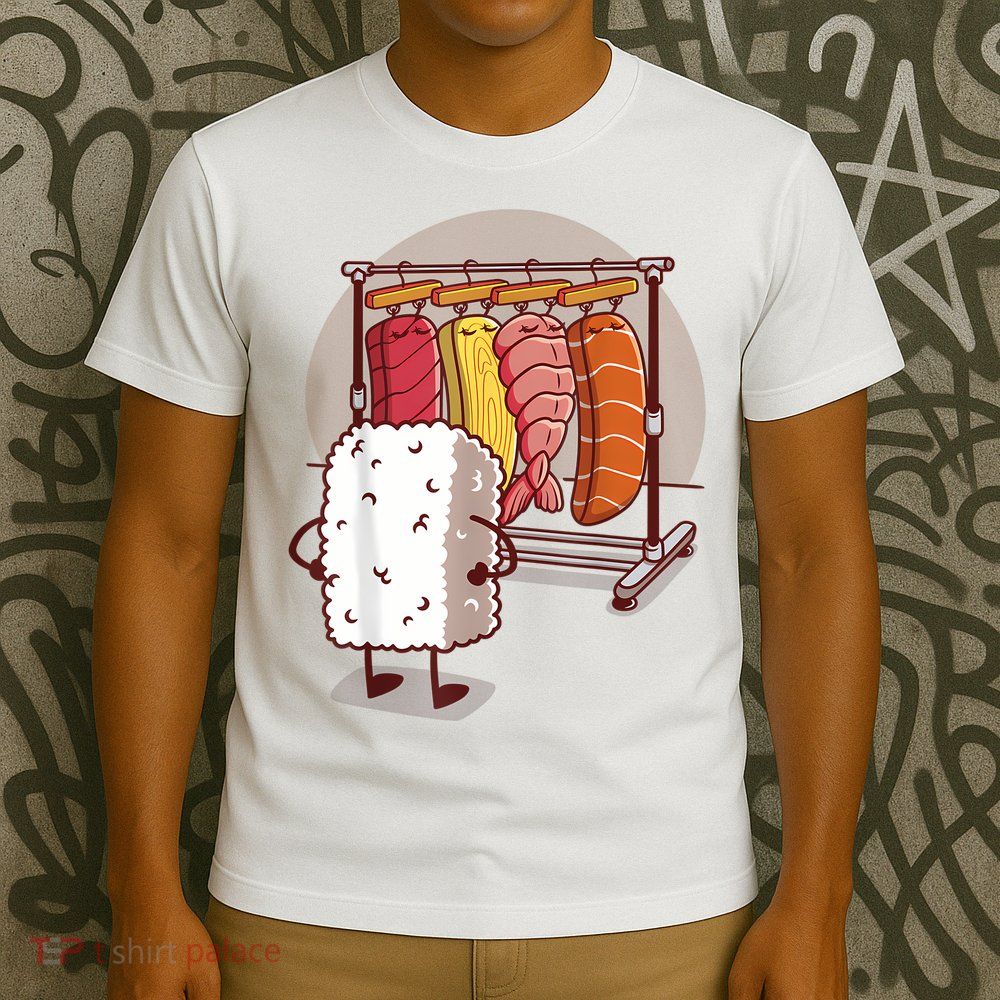 Sushi Wardrobe Olipop Funny Kawaii Japanese Food T-Shirt