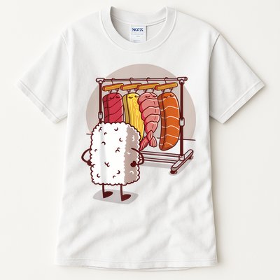 Sushi Wardrobe Olipop Funny Kawaii Japanese Food Tall T-Shirt