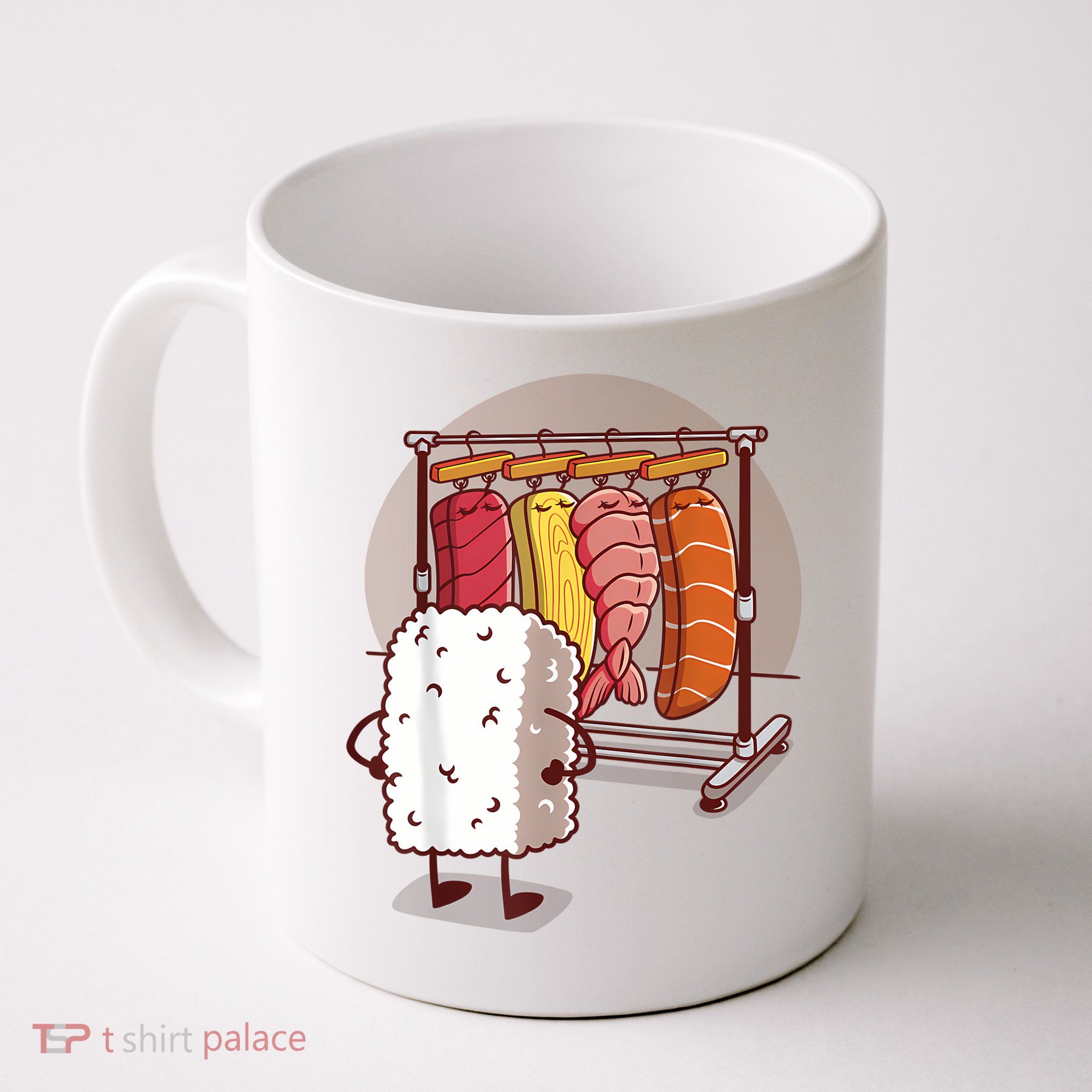 Sushi Wardrobe Olipop Funny Kawaii Japanese Food Mug