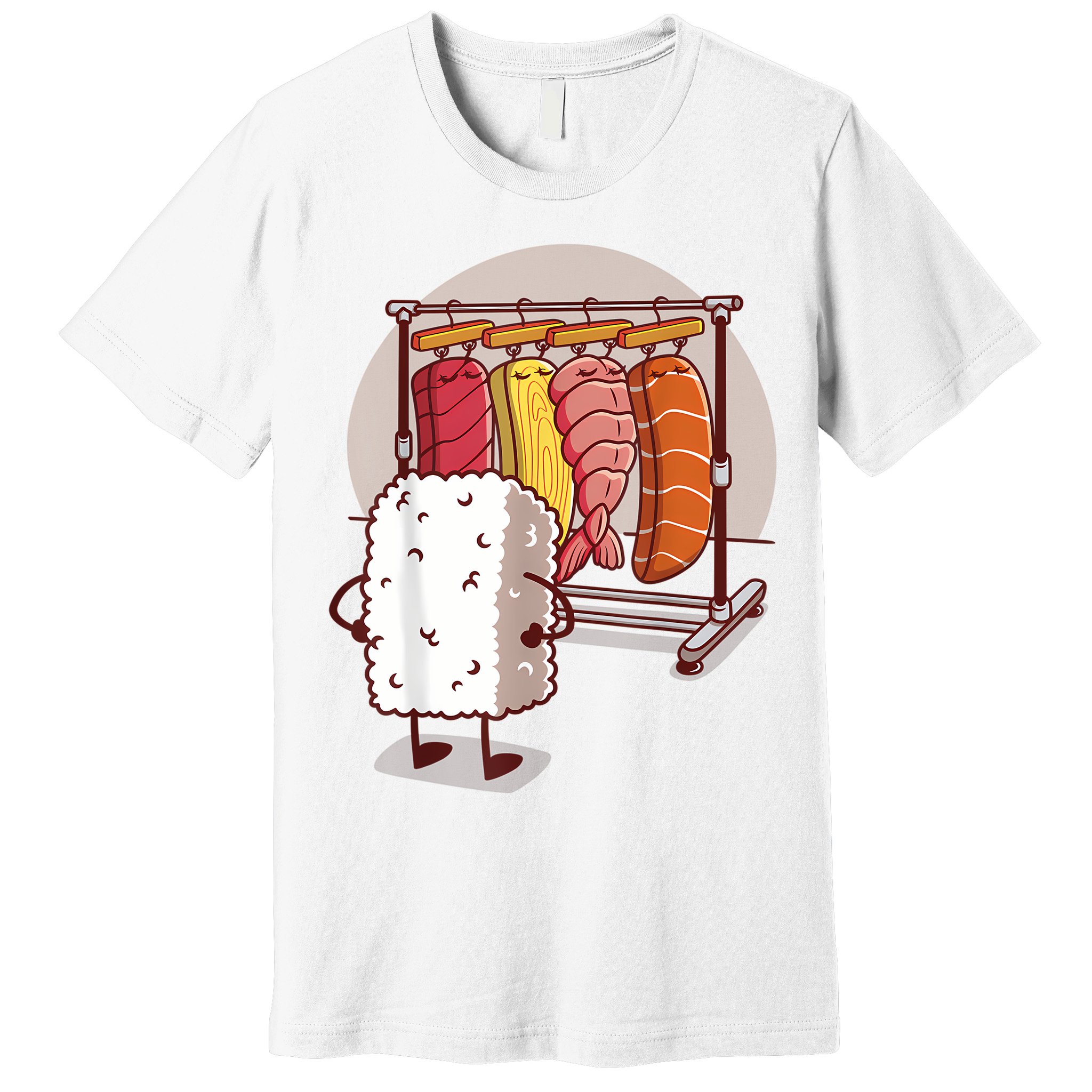 Sushi Wardrobe Olipop Funny Kawaii Japanese Food Premium T-Shirt