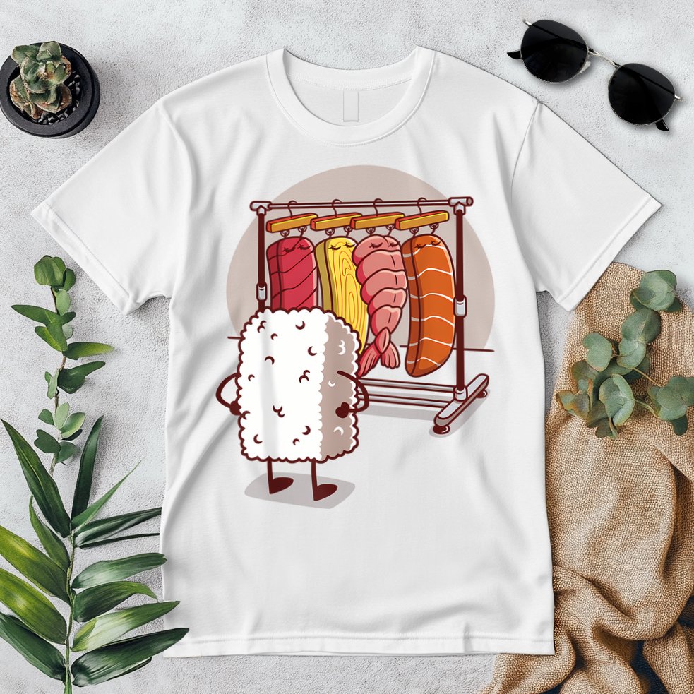 Sushi Wardrobe Olipop Funny Kawaii Japanese Food Premium T-Shirt