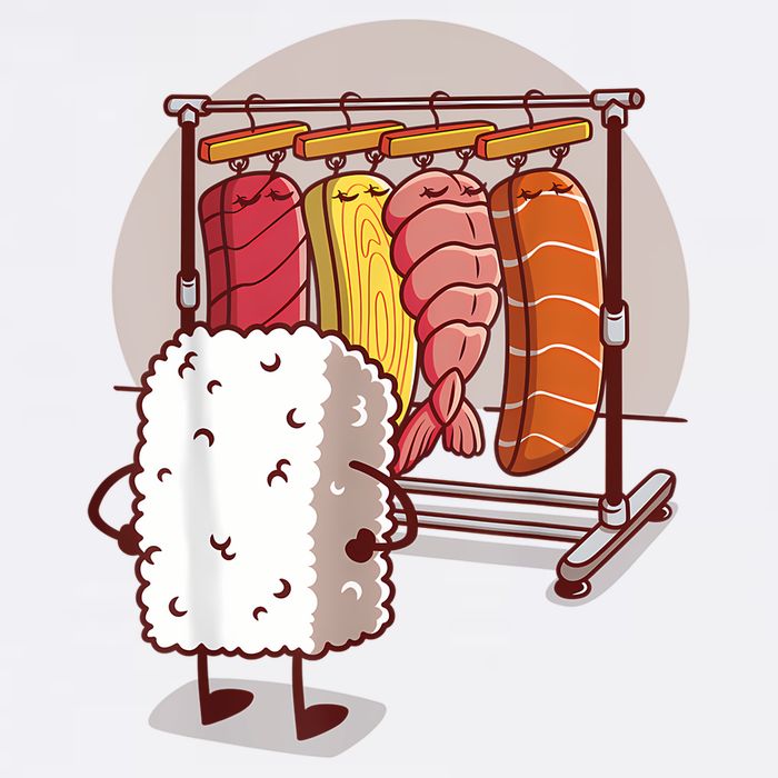 Sushi Wardrobe Olipop Funny Kawaii Japanese Food Premium T-Shirt
