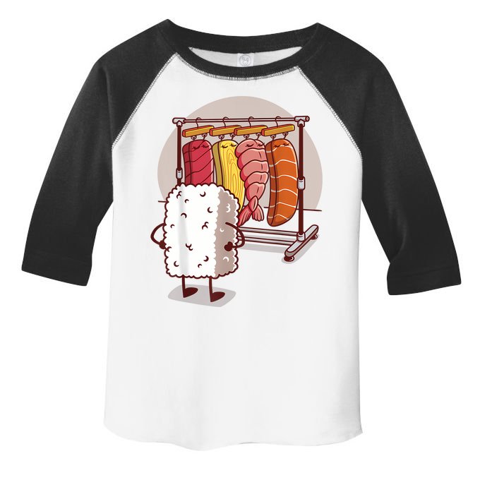 Sushi Wardrobe Olipop Funny Kawaii Japanese Food Toddler Fine Jersey T-Shirt