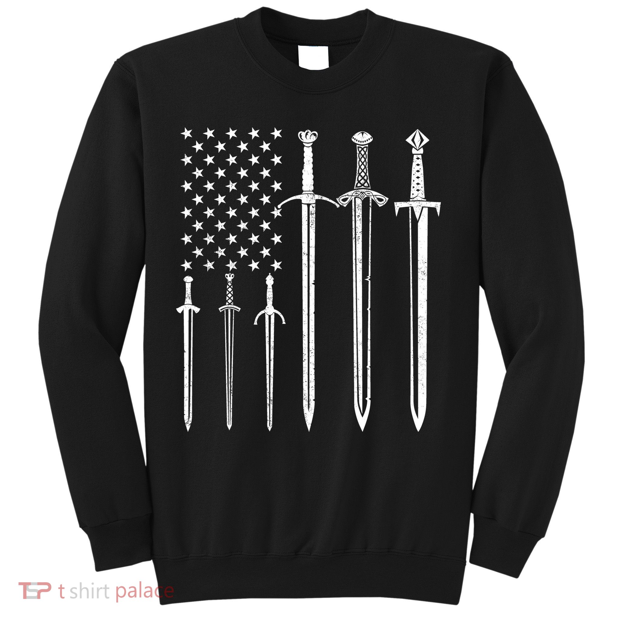 Sword American Flag Sweatshirt