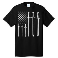 Sword American Flag Tall T-Shirt