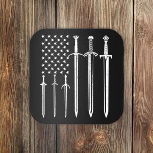 Sword American Flag Coaster