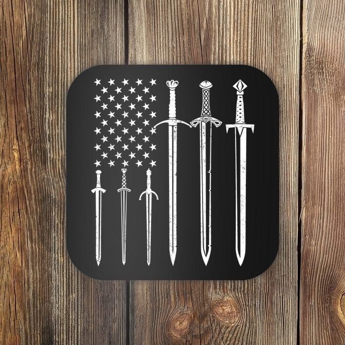 Sword American Flag Coaster