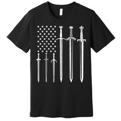 Sword American Flag Premium T-Shirt