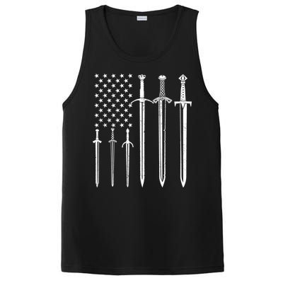 Sword American Flag PosiCharge Competitor Tank