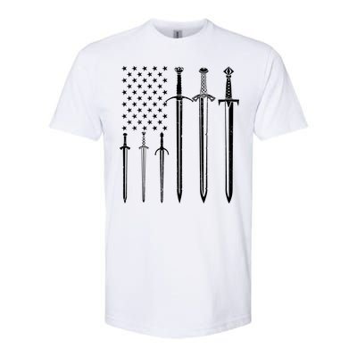 Sword American Flag Softstyle CVC T-Shirt