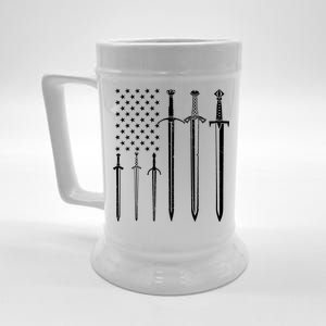 Sword American Flag Beer Stein