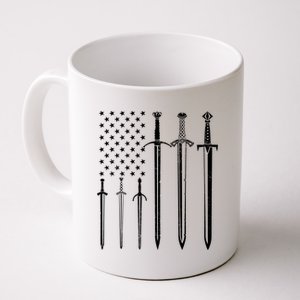 Sword American Flag Coffee Mug