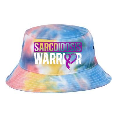 Sarcoidosis Warrior Purpe Ribbon Awareness Month Support Gift Tie Dye Newport Bucket Hat