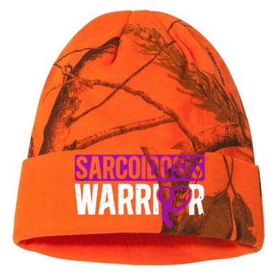 Sarcoidosis Warrior Purpe Ribbon Awareness Month Support Gift Kati Licensed 12" Camo Beanie