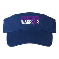 Sarcoidosis Warrior Purpe Ribbon Awareness Month Support Gift Valucap Bio-Washed Visor