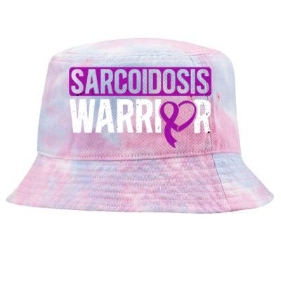 Sarcoidosis Warrior Purpe Ribbon Awareness Month Support Gift Tie-Dyed Bucket Hat