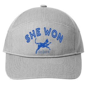 She Won Presidential Election 2024 Premium 7-Panel Snapback Hat