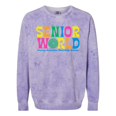 SENIOR WORLD POCONO MOUNTAIN WEST HIGH SCHOOL Colorblast Crewneck Sweatshirt