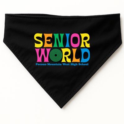 SENIOR WORLD POCONO MOUNTAIN WEST HIGH SCHOOL USA-Made Doggie Bandana