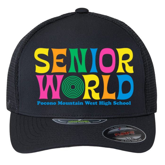 SENIOR WORLD POCONO MOUNTAIN WEST HIGH SCHOOL Flexfit Unipanel Trucker Cap