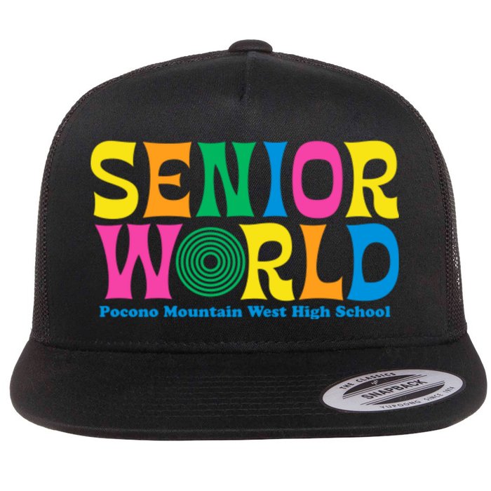 SENIOR WORLD POCONO MOUNTAIN WEST HIGH SCHOOL Flat Bill Trucker Hat