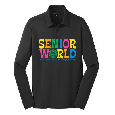 SENIOR WORLD POCONO MOUNTAIN WEST HIGH SCHOOL Silk Touch Performance Long Sleeve Polo