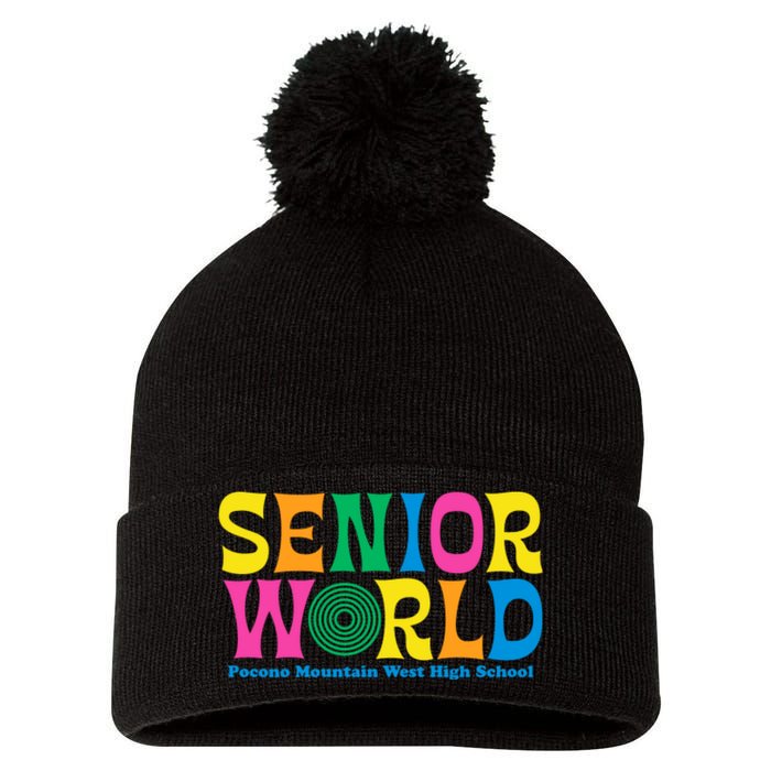 SENIOR WORLD POCONO MOUNTAIN WEST HIGH SCHOOL Pom Pom 12in Knit Beanie