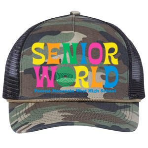 SENIOR WORLD POCONO MOUNTAIN WEST HIGH SCHOOL Retro Rope Trucker Hat Cap