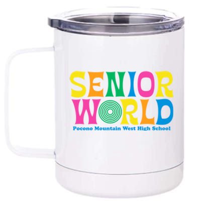 SENIOR WORLD POCONO MOUNTAIN WEST HIGH SCHOOL 12 oz Stainless Steel Tumbler Cup