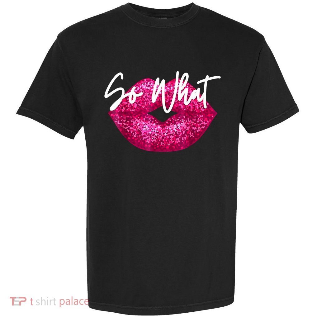 So What Pink Lips Garment-Dyed Heavyweight T-Shirt