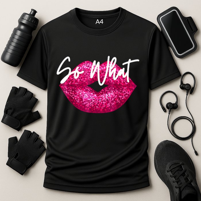 So What Pink Lips Cooling Performance Crew T-Shirt
