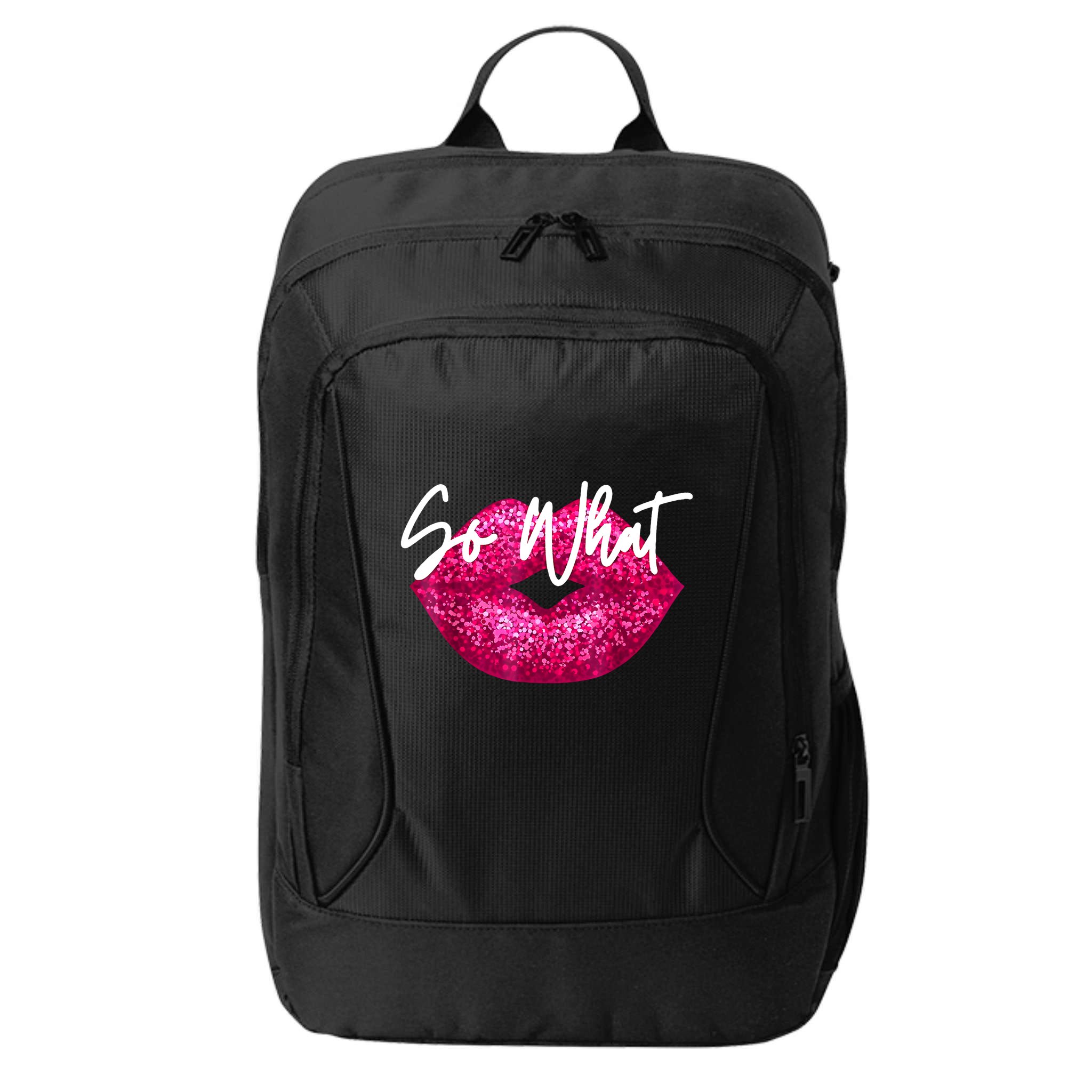 So What Pink Lips City Backpack
