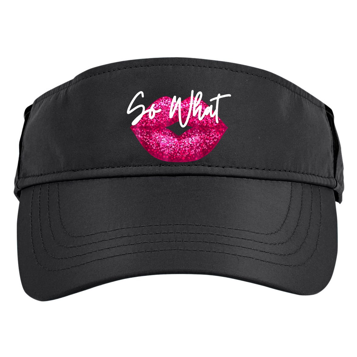 So What Pink Lips Adult Drive Performance Visor