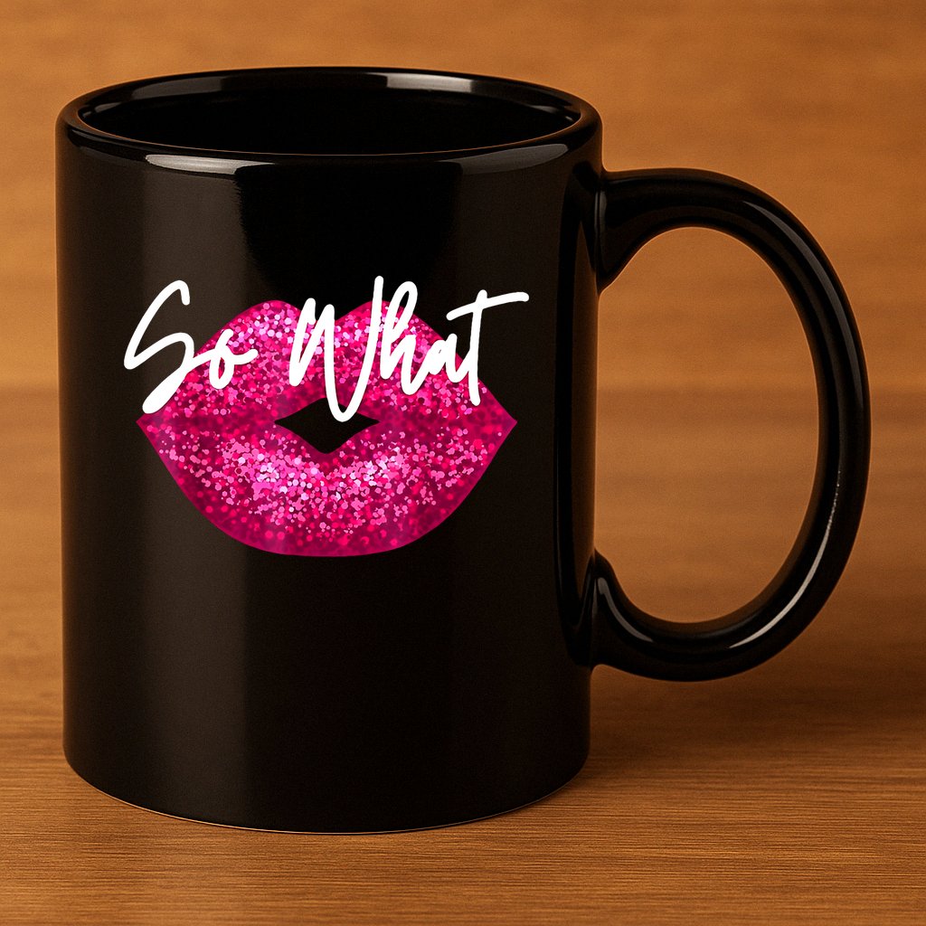 So What Pink Lips 11oz C Handle Ceramic Mug
