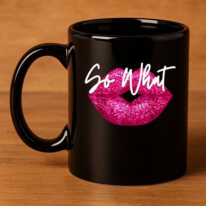 So What Pink Lips 11oz C Handle Ceramic Mug