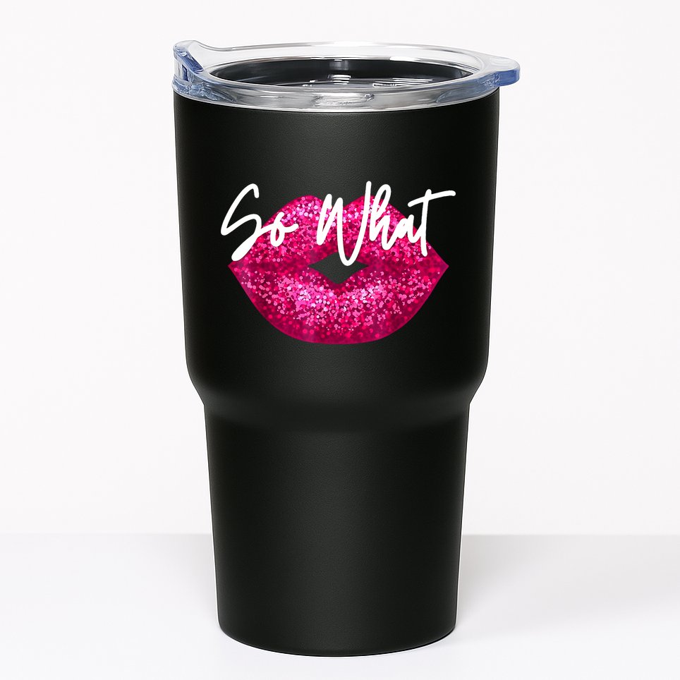 So What Pink Lips Tumbler