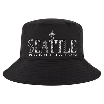 Seattle Washington Pacific Northwest Space Needle Keepsake Cool Gift Cool Comfort Performance Bucket Hat