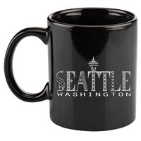 Seattle Washington Pacific Northwest Space Needle Keepsake Cool Gift 11oz C Handle Ceramic Mug