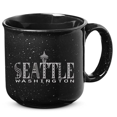 Seattle Washington Pacific Northwest Space Needle Keepsake Cool Gift 15oz Campfire Ceramic Mug
