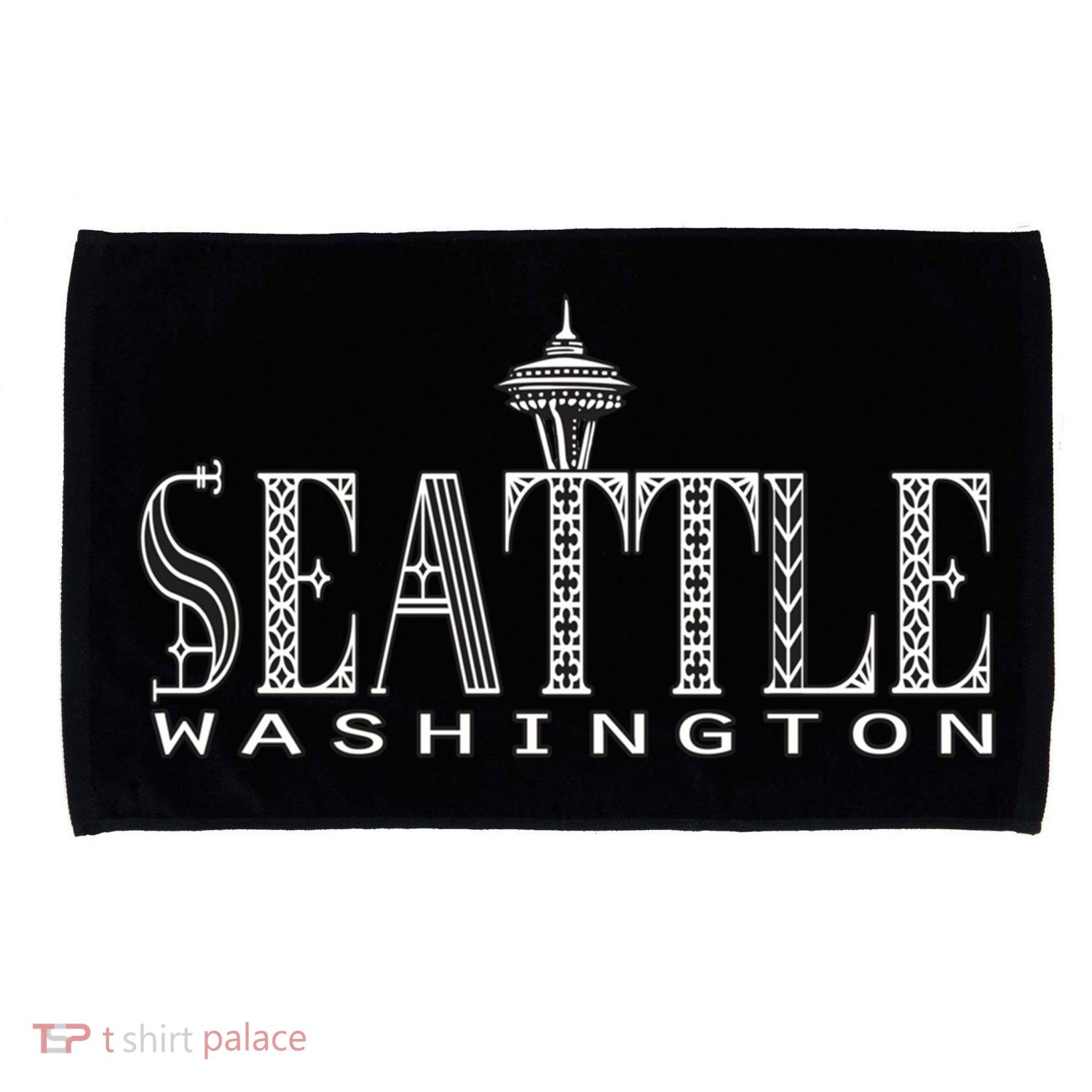 Seattle Washington Pacific Northwest Space Needle Keepsake Cool Gift Microfiber Hand Towel