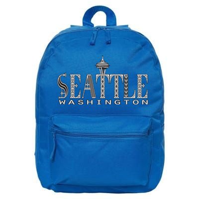 Seattle Washington Pacific Northwest Space Needle Keepsake Cool Gift 16 in Basic Backpack