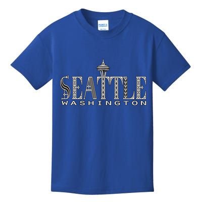 Seattle Washington Pacific Northwest Space Needle Keepsake Cool Gift Kids T-Shirt