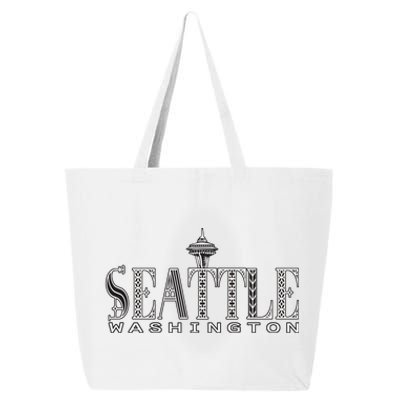 Seattle Washington Pacific Northwest Space Needle Keepsake Cool Gift 25L Jumbo Tote