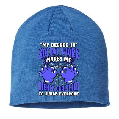 Social Worker Public Community Protection Ware Gift Sustainable Beanie