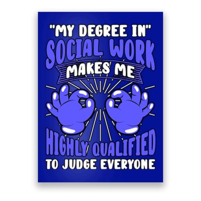 Social Worker Public Community Protection Ware Gift Poster